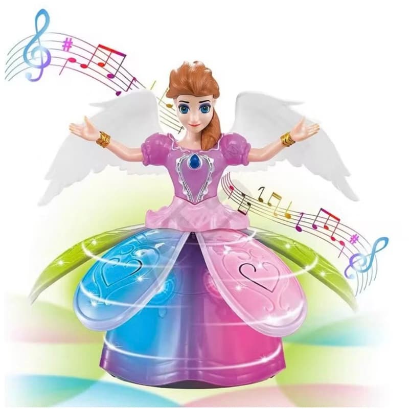 Boneca Anjo Dançante com Luzes e Música – Brinquedo Infantil Interativo