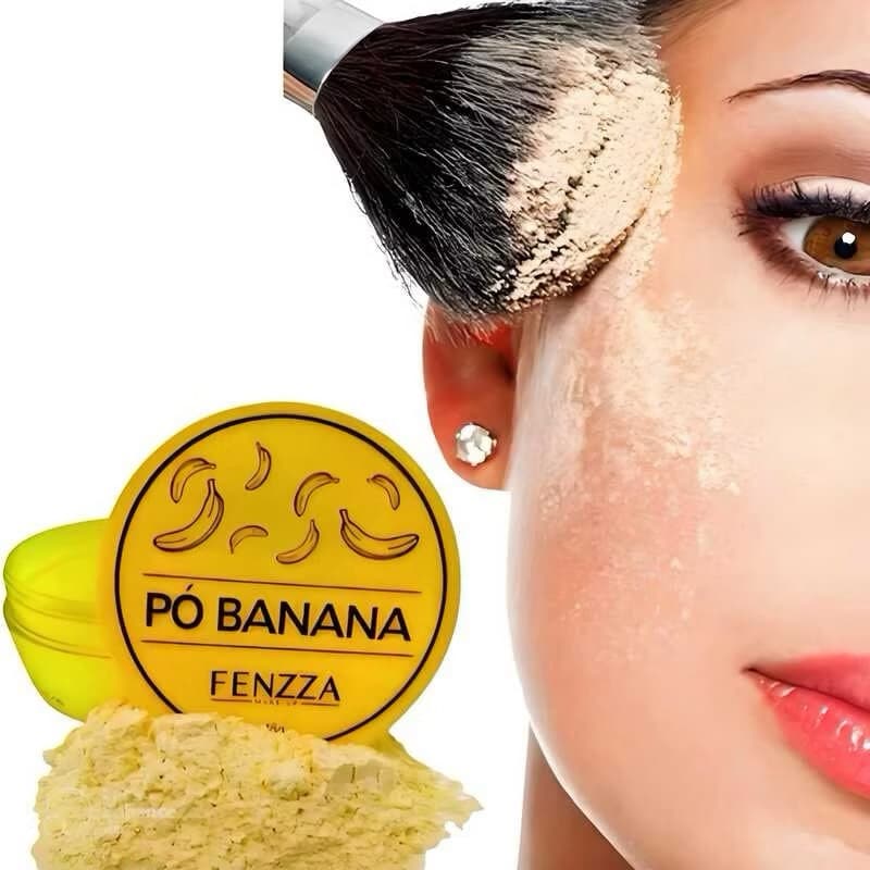 Pó Banana FENZZA - Efeito Translúcido Facial - 15g - Fenzza Make Up - Envio Imediato