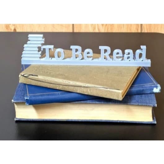 Placa Decorativa "To Be Read" – Organização e Estilo para Sua Estante