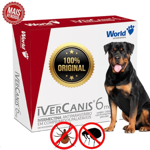 Kit 1 a 3 Remédio Carrapato Pulgas Para Cachorro Que Dura 6 Meses 4 comprimidos - Envio Imediato