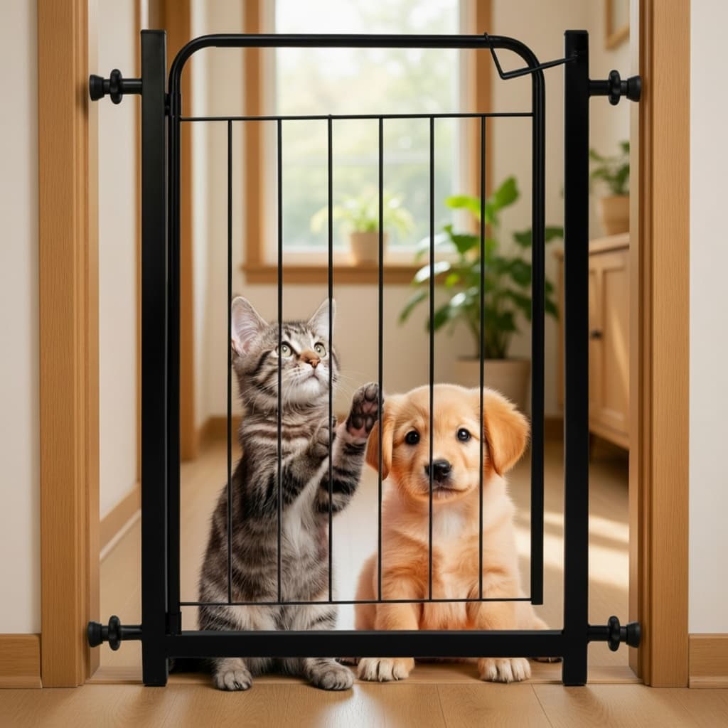 Portão Pet Grade Para Cães Crianças Proteção para Bebês Acompanha Extensor de 5cm Envio Imediato