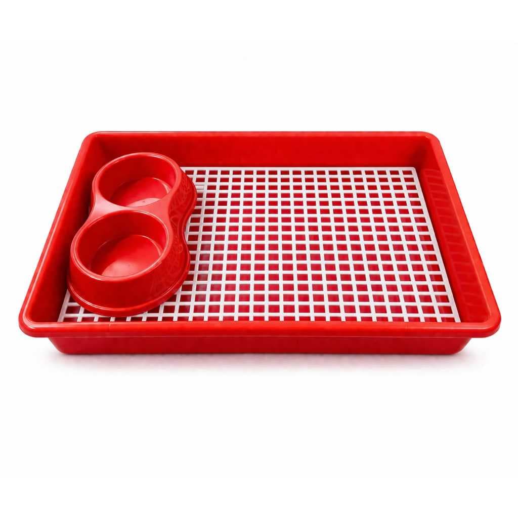 BANDEJA SANITÁRIA ESPAÇOSO P/ PORQUINHO DA ÍNDIA GRADE + COMED. DUPLO PROMOÇÃO