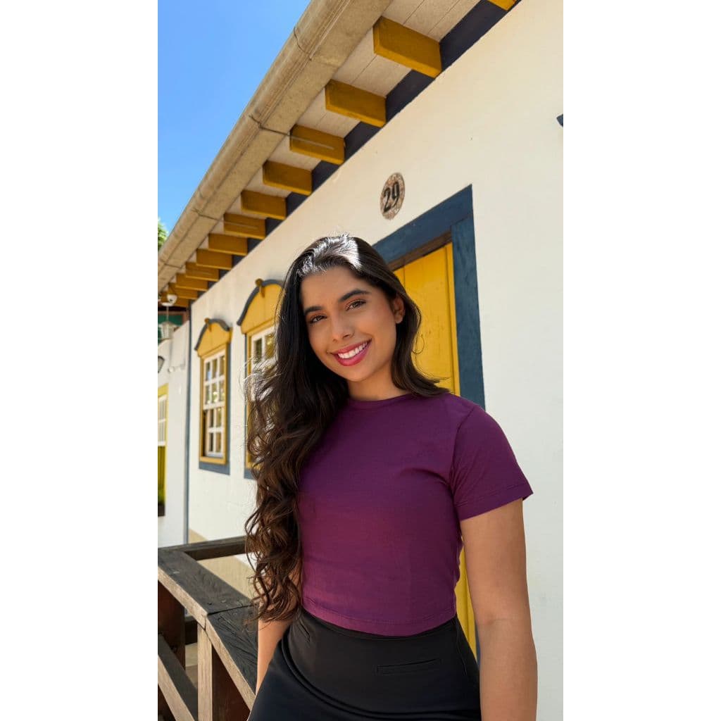 Blusa Feminina de Algodão cropped confortavel