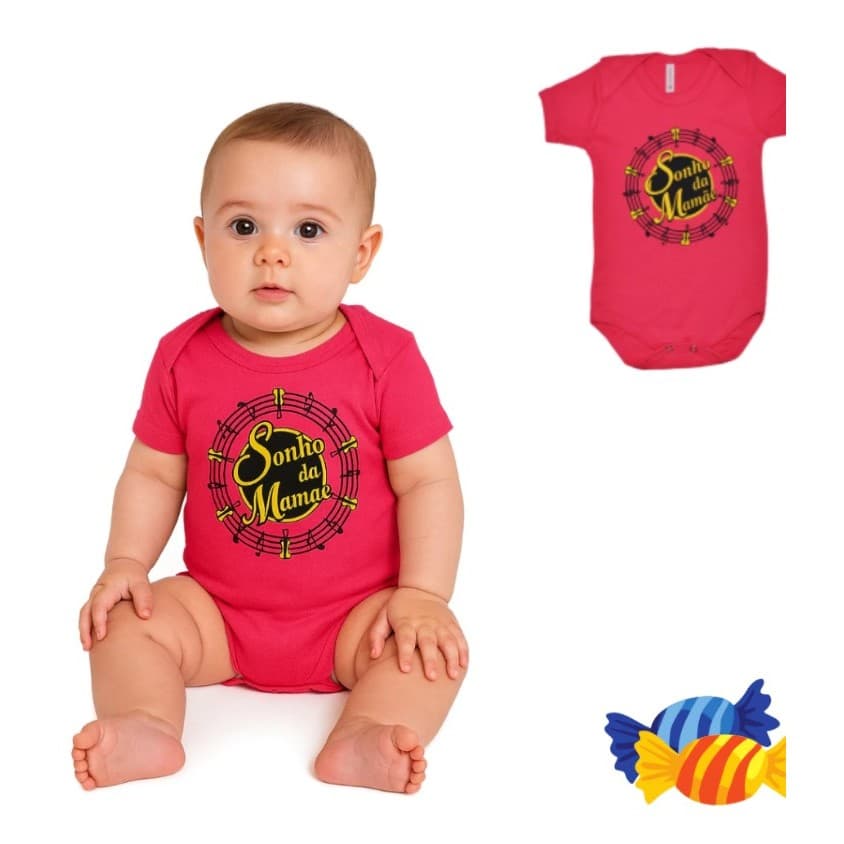 Body Bombom Sonho De Valsa Menina / Menino Mesversario Sonho da mamãe dia das mães