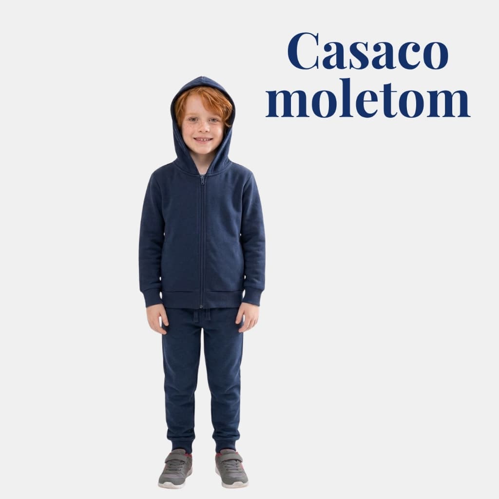 Casaco Moletom Infantil Menino Capuz Jaqueta Agasalho