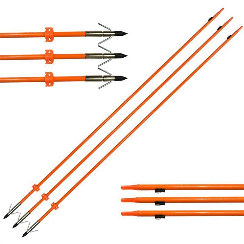 Flecha Com Fisga Arpão Para Pesca Original Elong - Laranja - Kit c/ 3 peças