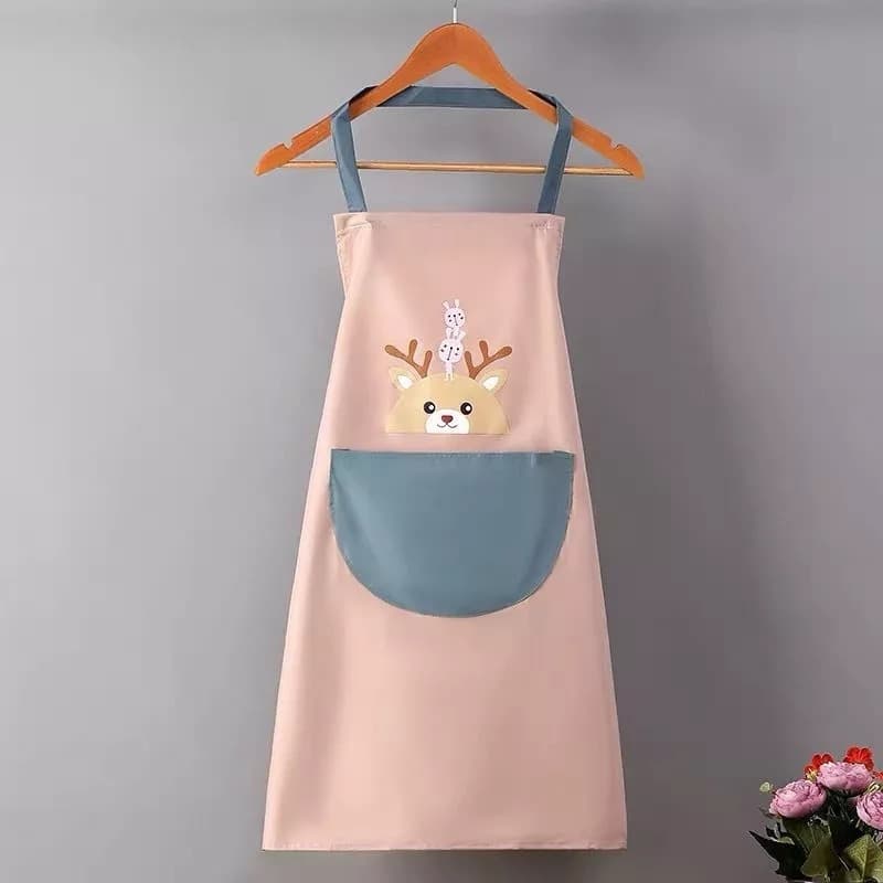 Avental Impermeável de Cozinha – Estampa Cervo e Urso Azul | Proteção e Estilo