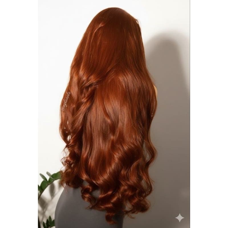 aplique tic tac ruivo cabelo humanizado