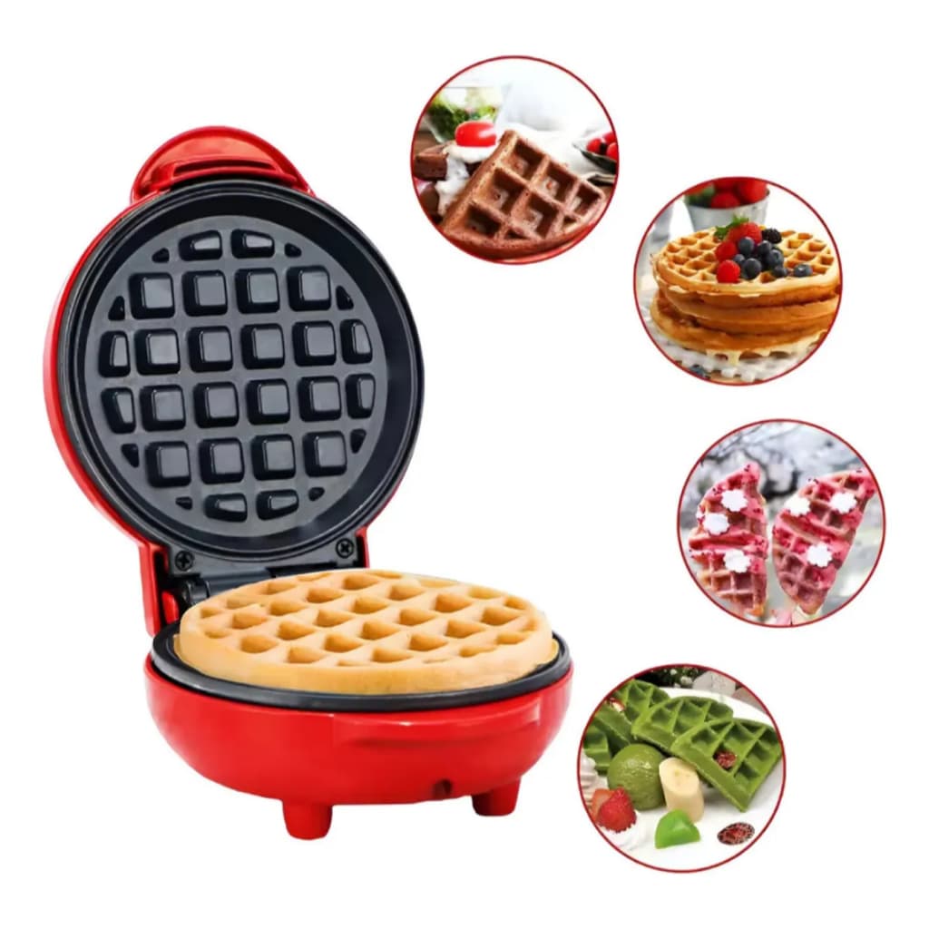 Mini Máquina De Fazer Waffle Panqueca Bivolt