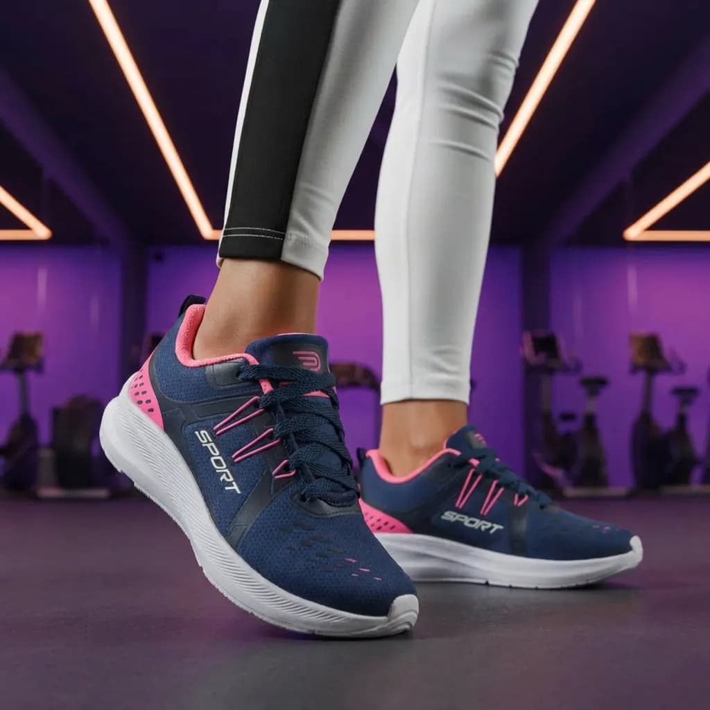 Tênis Feminino Academia Leve Estilo Running Confortável Frete Grátis