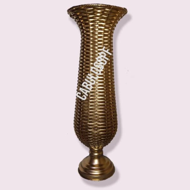 Vaso tipo taça dourada ou branco junco 60 ou 45cm