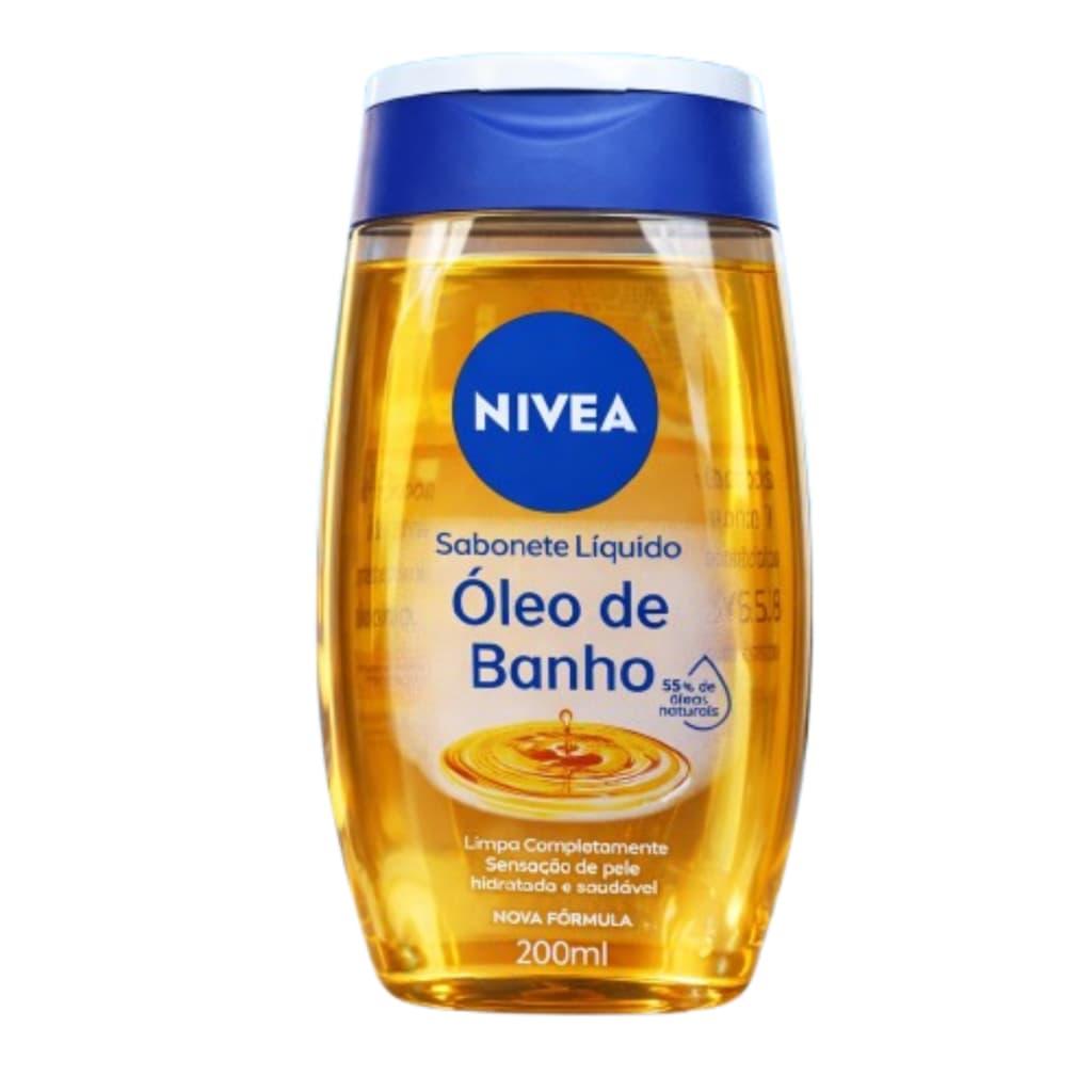 NIVEA Sabonete Líquido Óleo de Banho - 200 ml 55% Óleos naturais