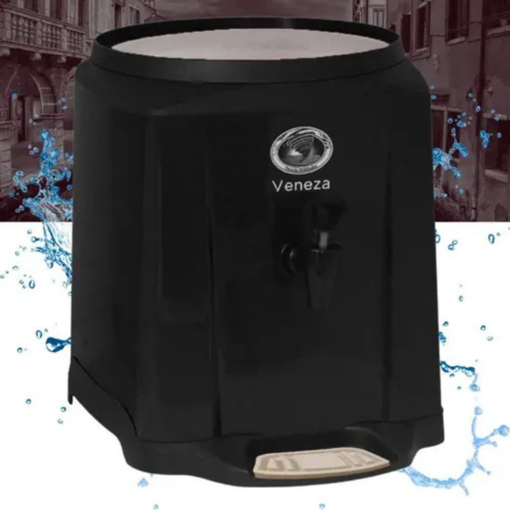 Suporte Galão Água Roma Com Cuba de Plástico Black Furacão Utilidades