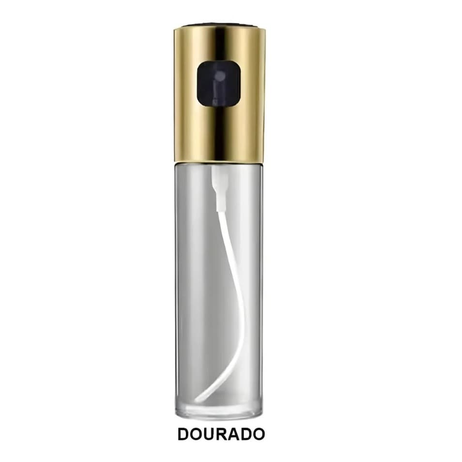 Borrifador Spray Pulverizador Para Azeite E Vinagre De Vidro 100ml Azeiteiro, Galheteiro, Botão DOURADO CROMADO ROSE