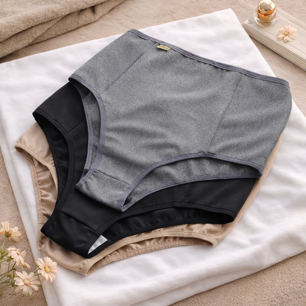 Kit 3 Calcinha Modeladora Feminina Cinta Aperta Barriga Suplex Cintura Alta Confortável