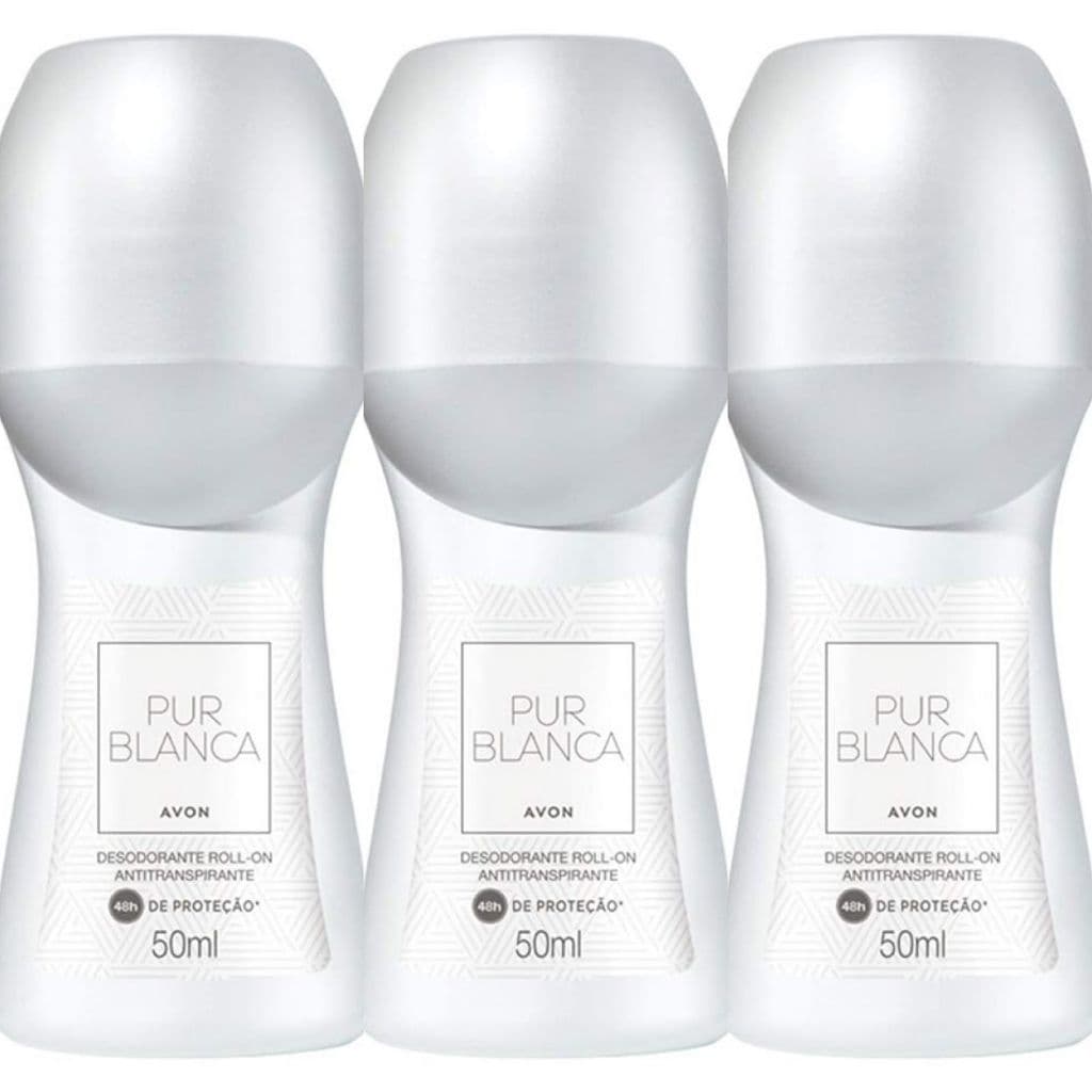 Roll On Avon Pur Blanca Kit com 3/5/9 unidades (48 ml)- PRODUTO ORIGINAL