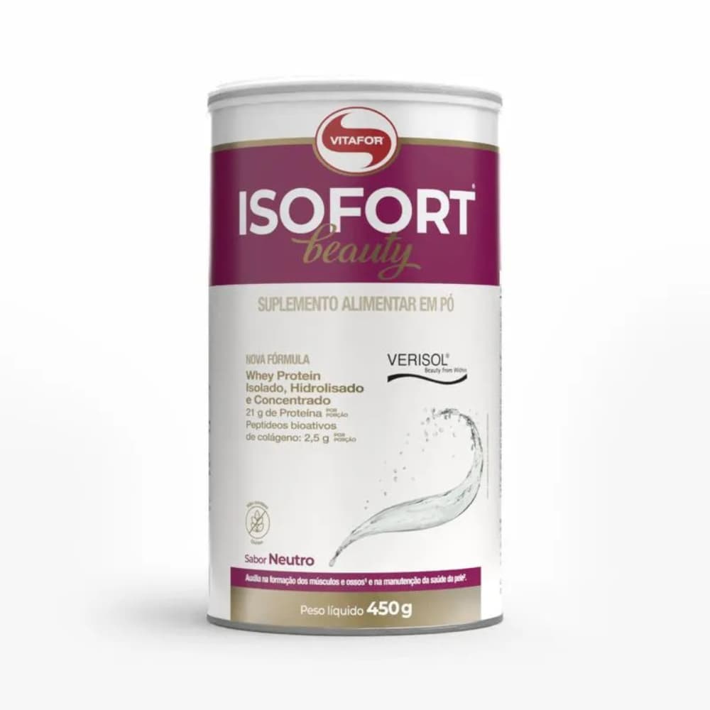 Isofort Beauty - Hidrolisado e Isolado 450g VITAFOR