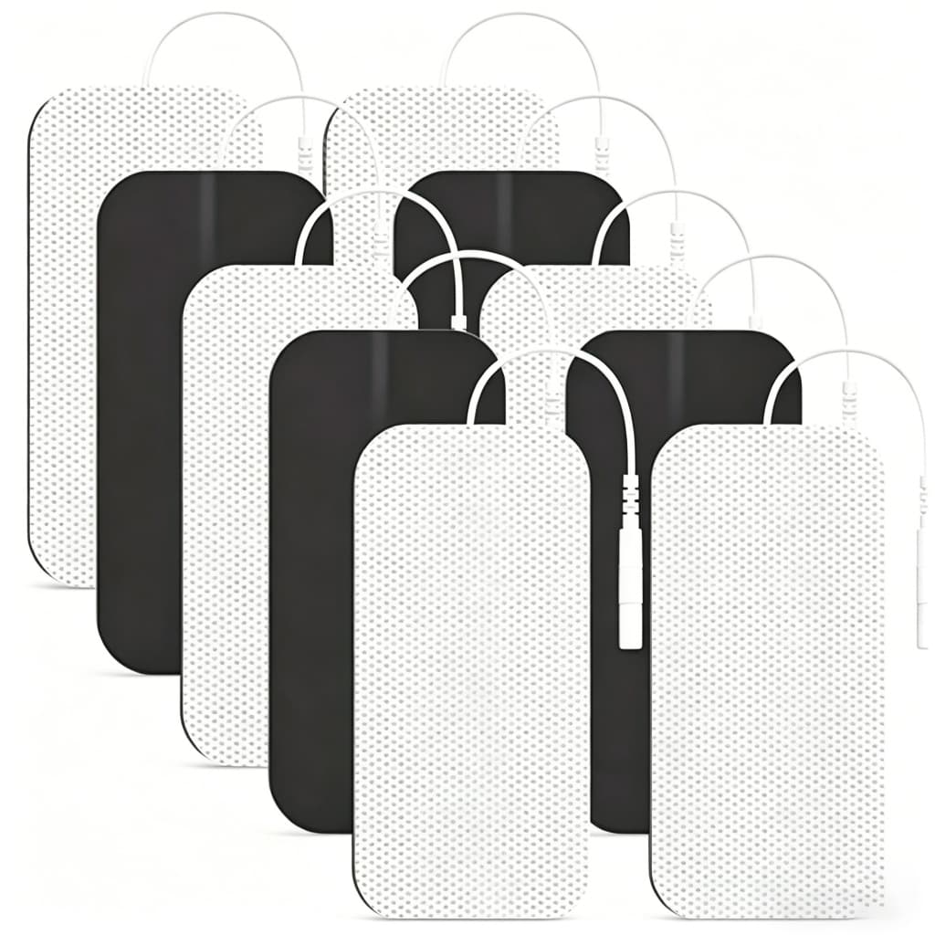 10 Peças Eletrodos Adesivos Autoadesivos Reutilizáveis Para Substituição De Máquina Digital 5x9 cm