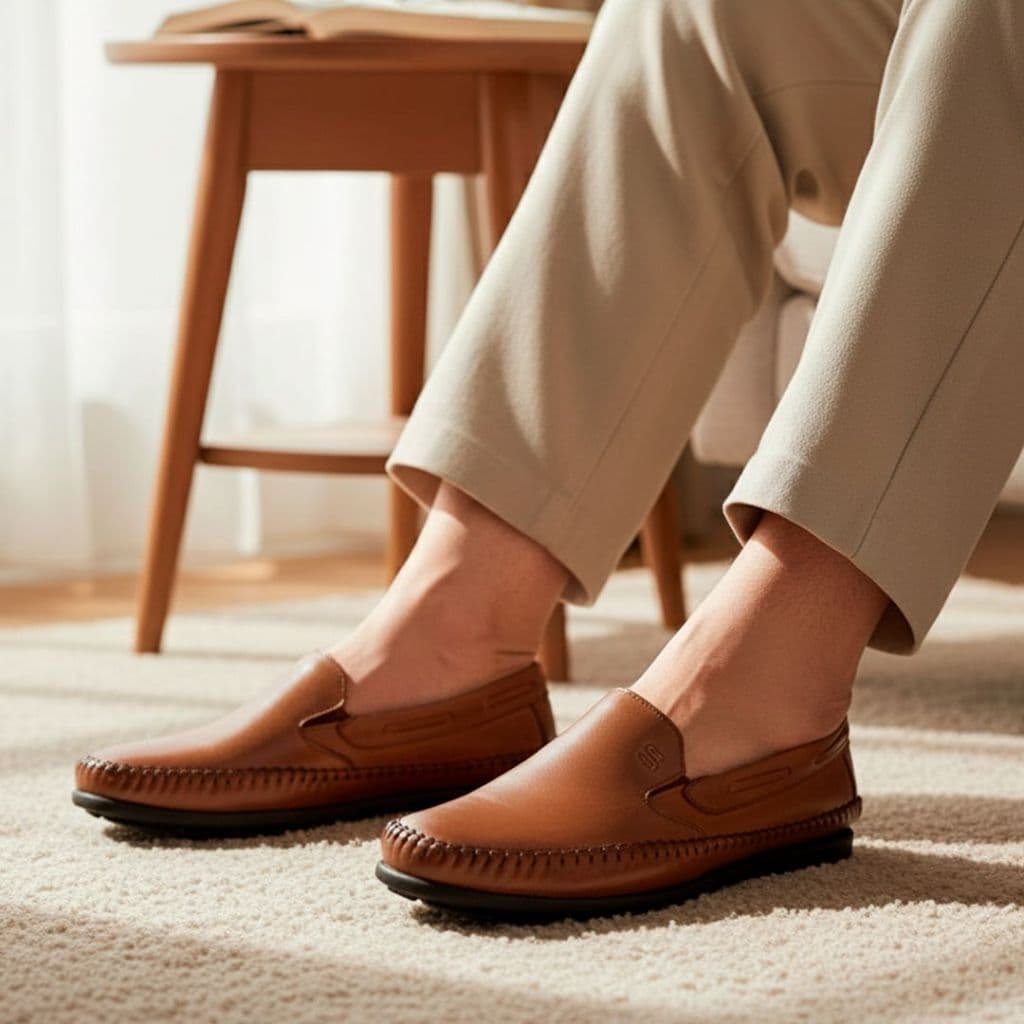 Sapatilha Mocassim Masculina Couro Legítimo Scarpazi