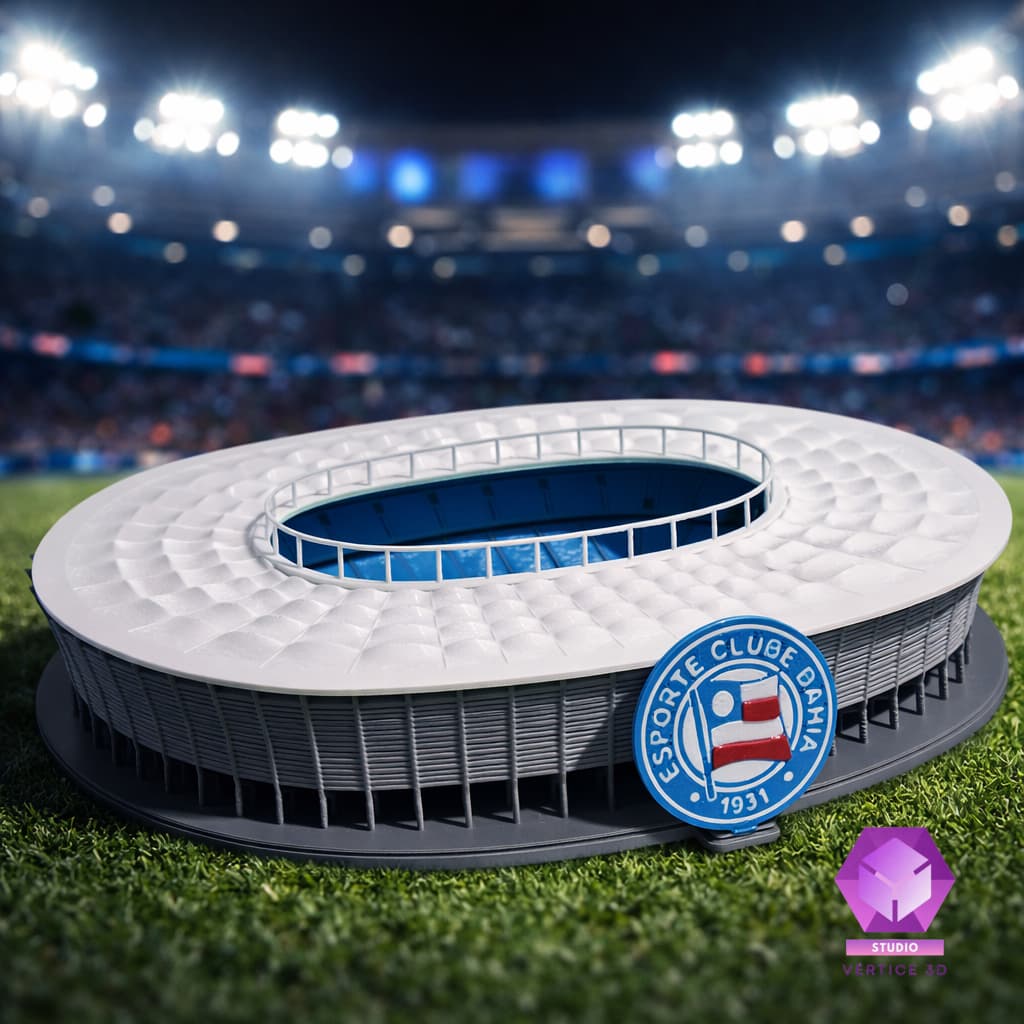 Miniatura Arena Fonte Nova Bahia Estádio Salvador Presente Torcedor Bahia Vitória Futebol Decoração
