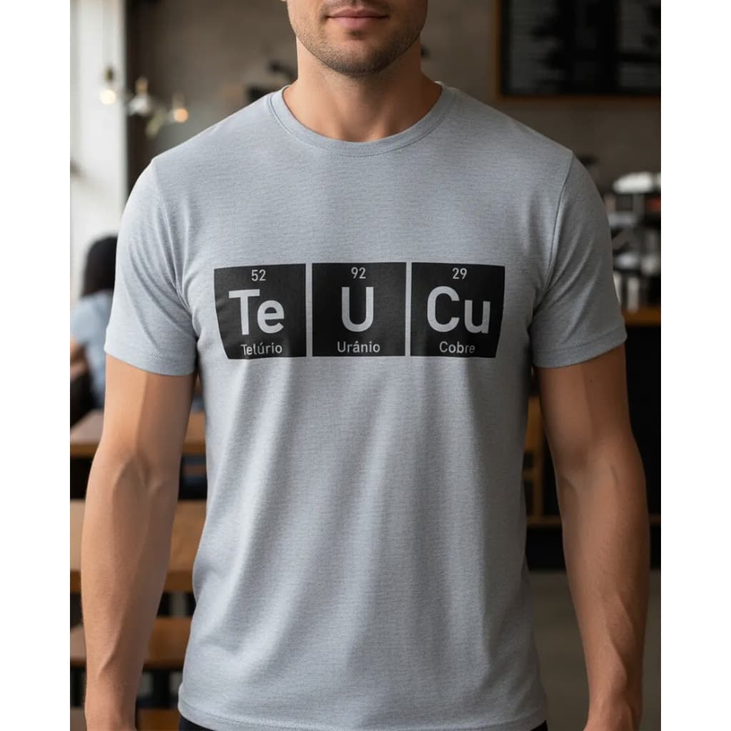 Camiseta Camisa Teu Cu Tabela Periódica Química Moda Masculina Humor Memes Frases