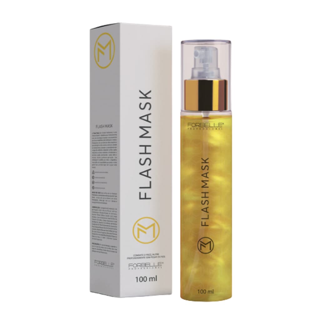 Máscara Capilar Líquida Flash Mask Forbelle 100ml Nutrição Antifrizz