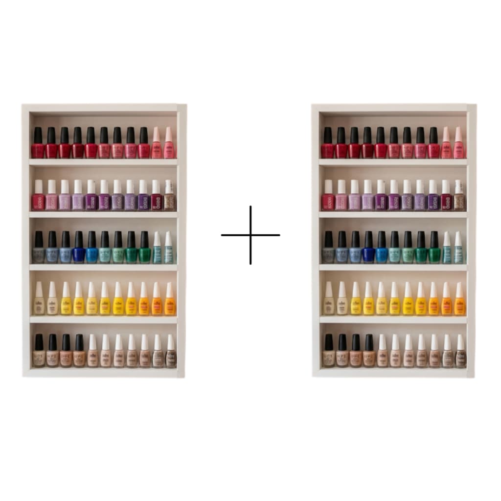 Esmalteira Compacta Até 150 Esmaltes Ideal Para Salão De Beleza Manicure Pedicure Spa Kit
