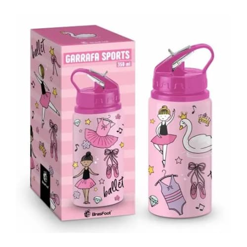 Garrafa Infantil Sports 350ml Alumínio - Bailarina