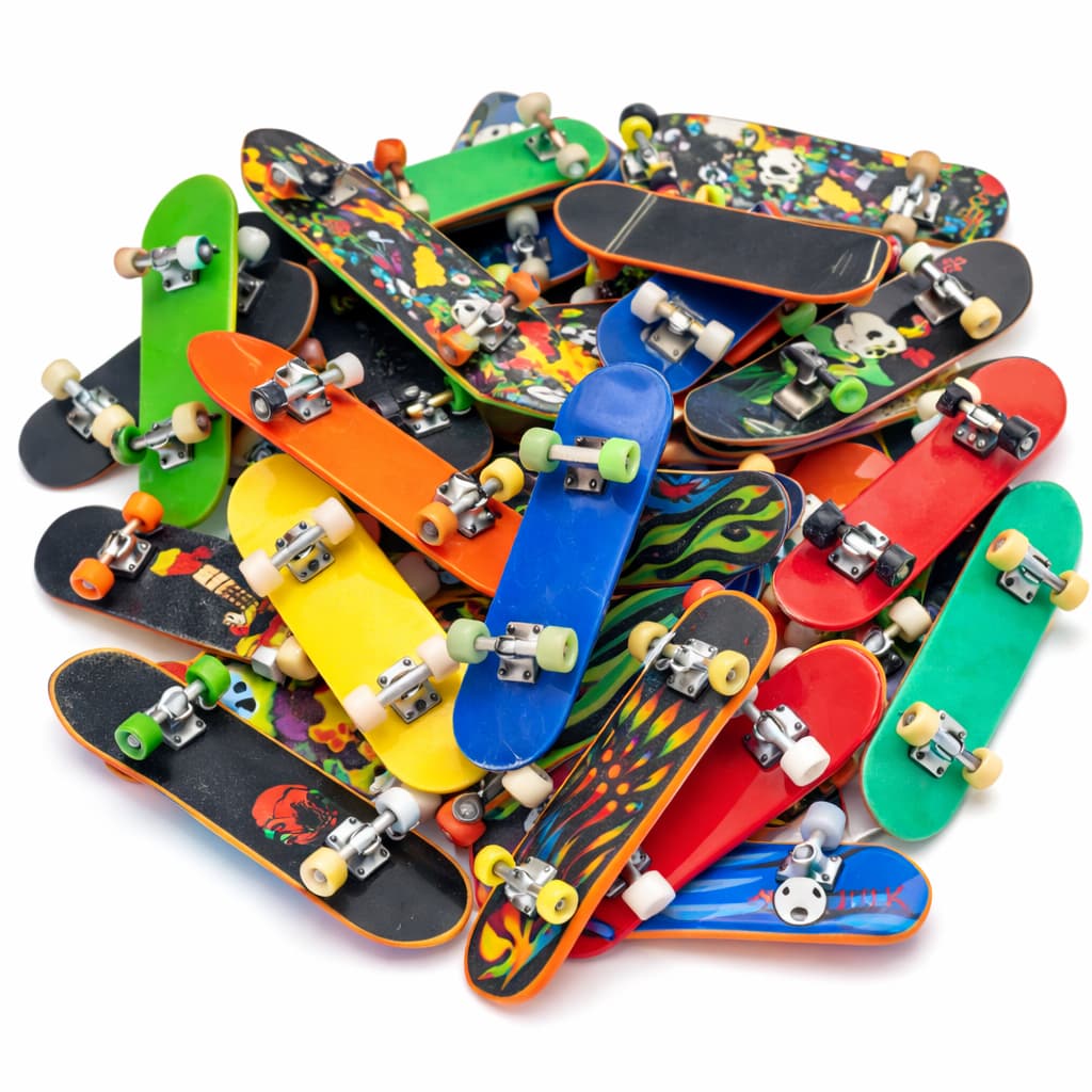Kit 20 Mini Skate De Dedo Brinquedo Festa Lembrancinha Sacolinha Surpresa Atacado Aniversário