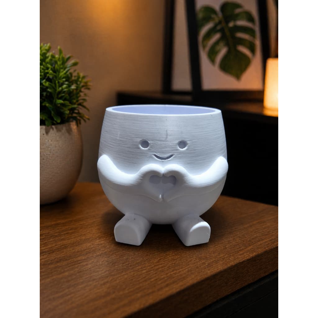 Vasinho Decorativo Sorriso com Coração – Estilo Minimalista e Criativo