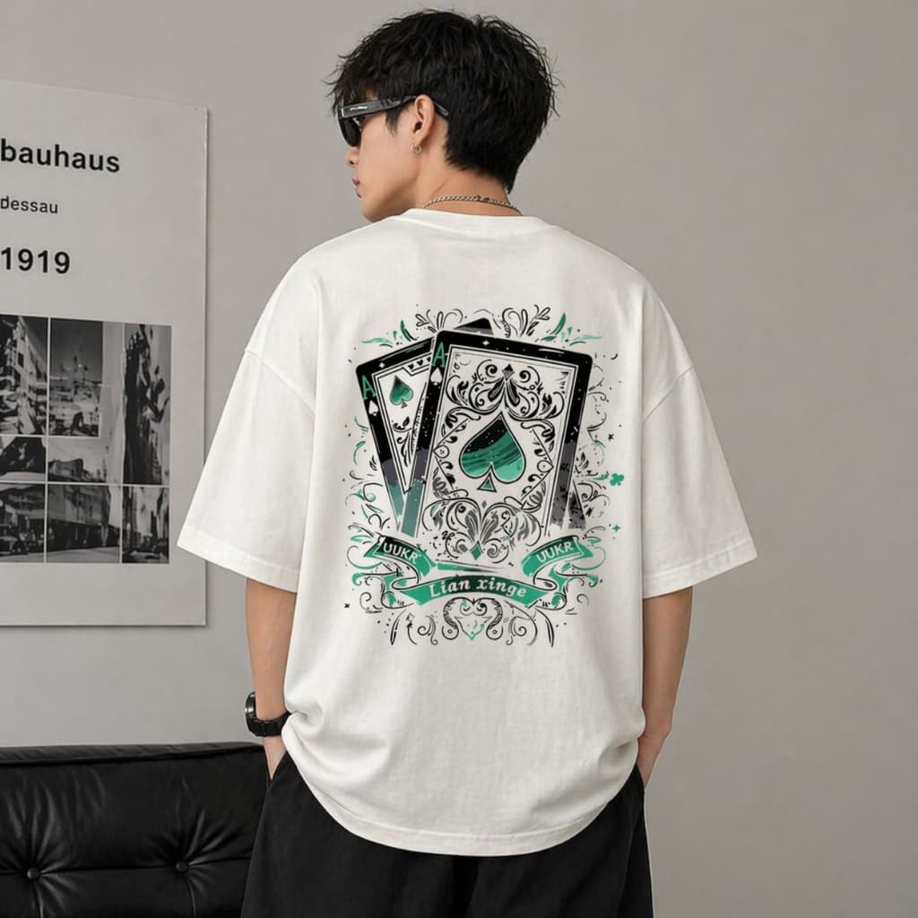Camiseta Masculina Streetwear 100% Algodão Estampada Cartas Camisa Unissex Premium