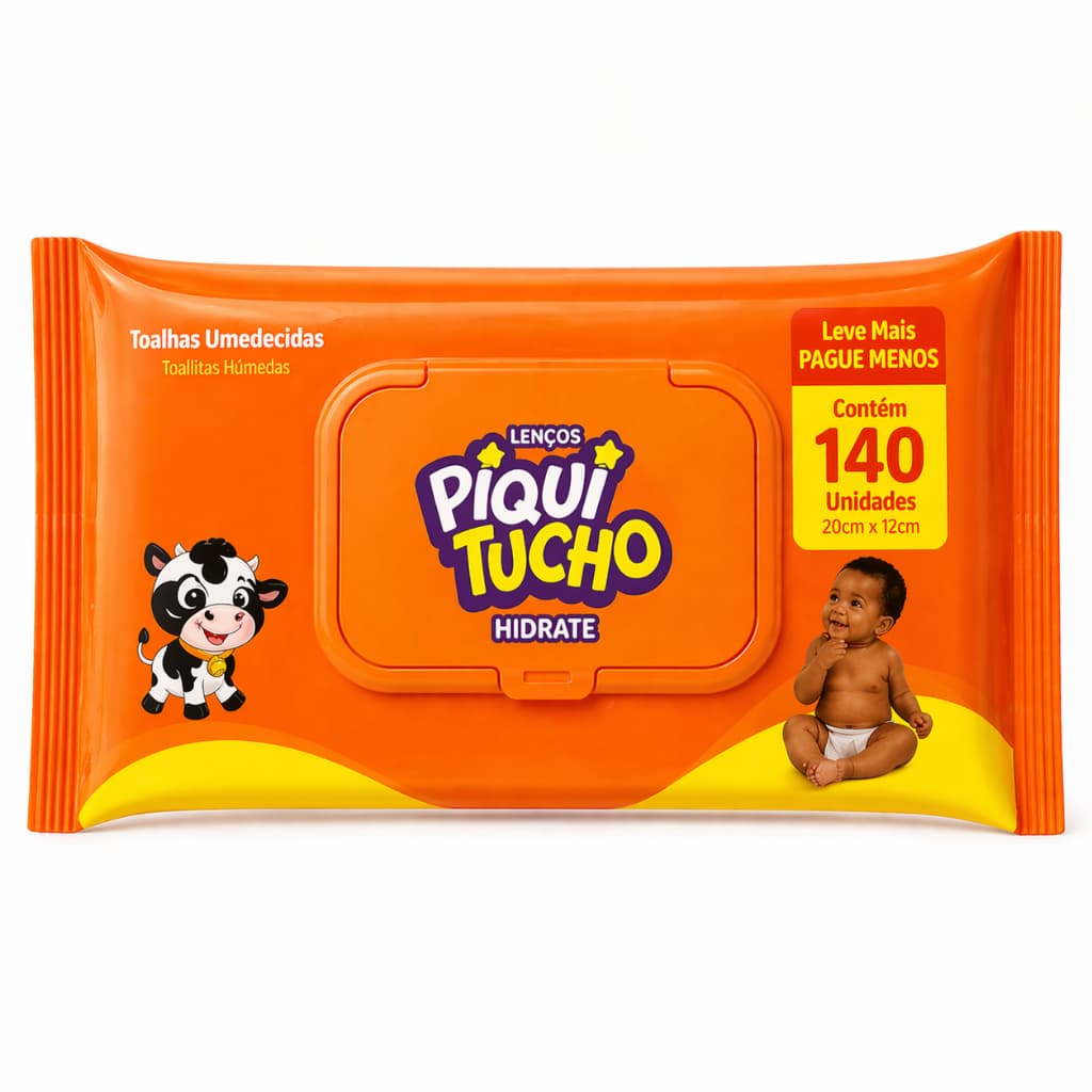 Toalhas Umedecidas Piquitucho 140 Unidades Baby