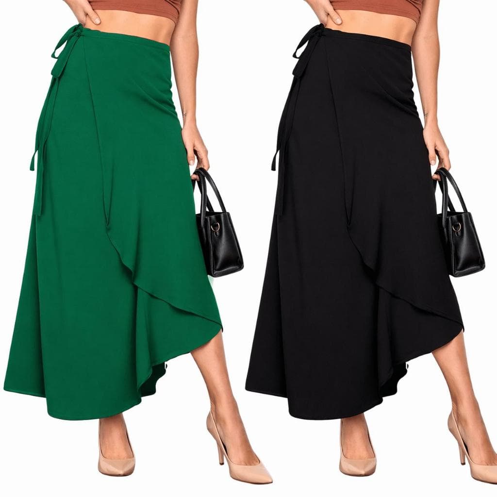 Saia Feminina Envelope Multiformas Versátil