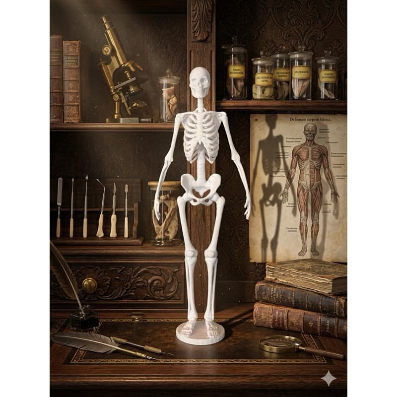 Esqueleto De Exposição Anatomia Brilha no escuro Didático Escola Escritório Quarto