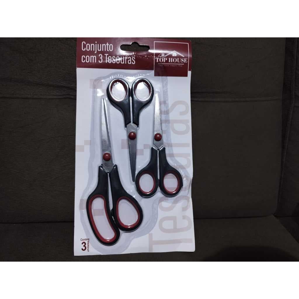 Conjunto com 3 Tesoura - TOPHOUSE