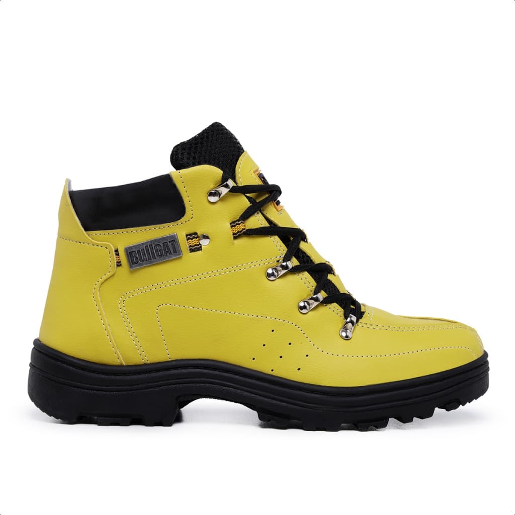 Bota Masculino Coturno Bullgat Cano Médio Motoqueiro Botas Da Moda
