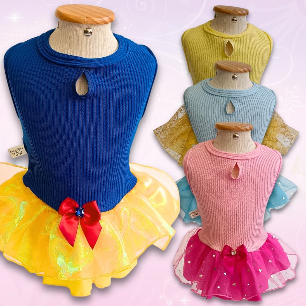 Vestido Princesa Pet Pequeno Porte Roupa Roupinha Fantasia Luxo