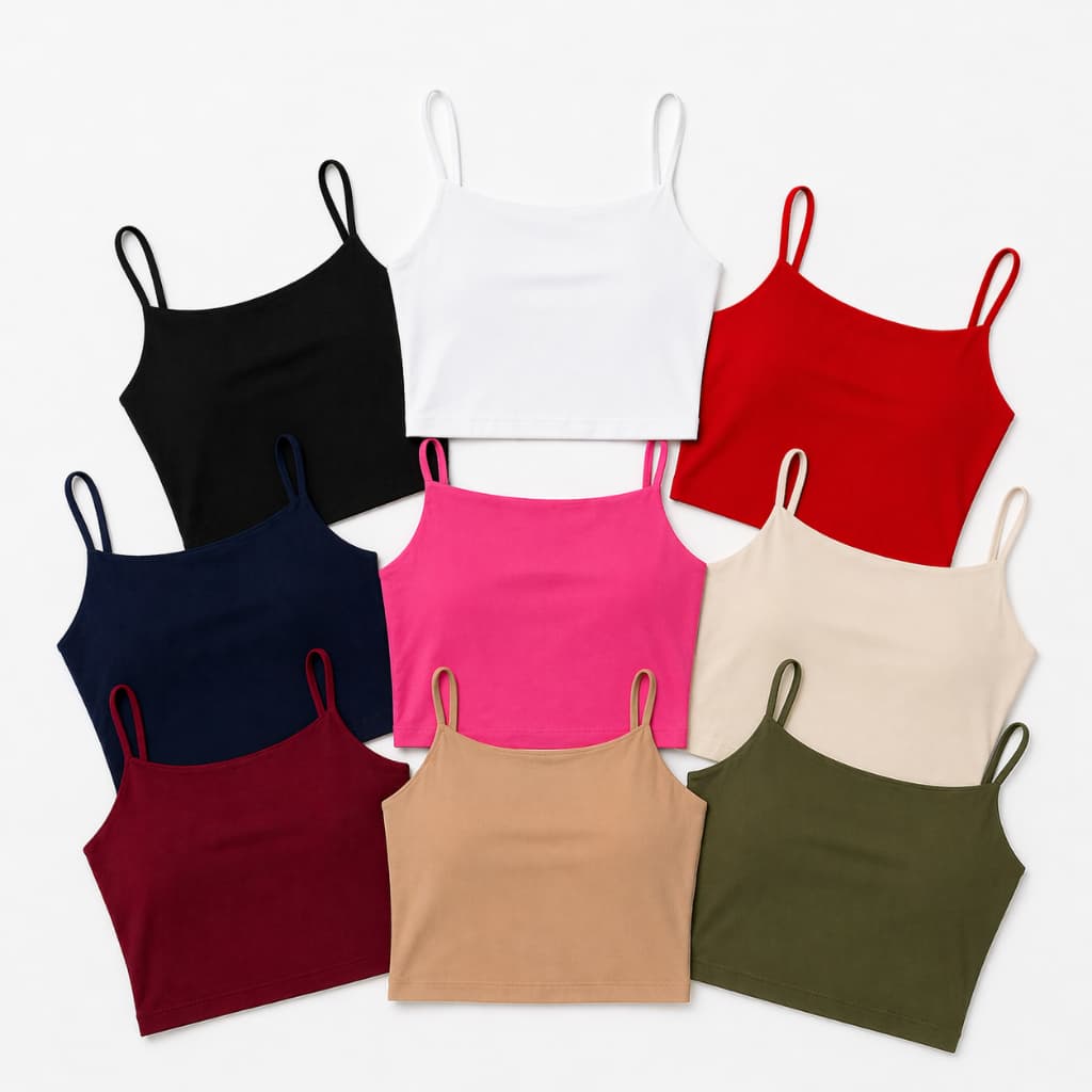 Regata Cropped Suplex Premium Alcinha Feminino Básico