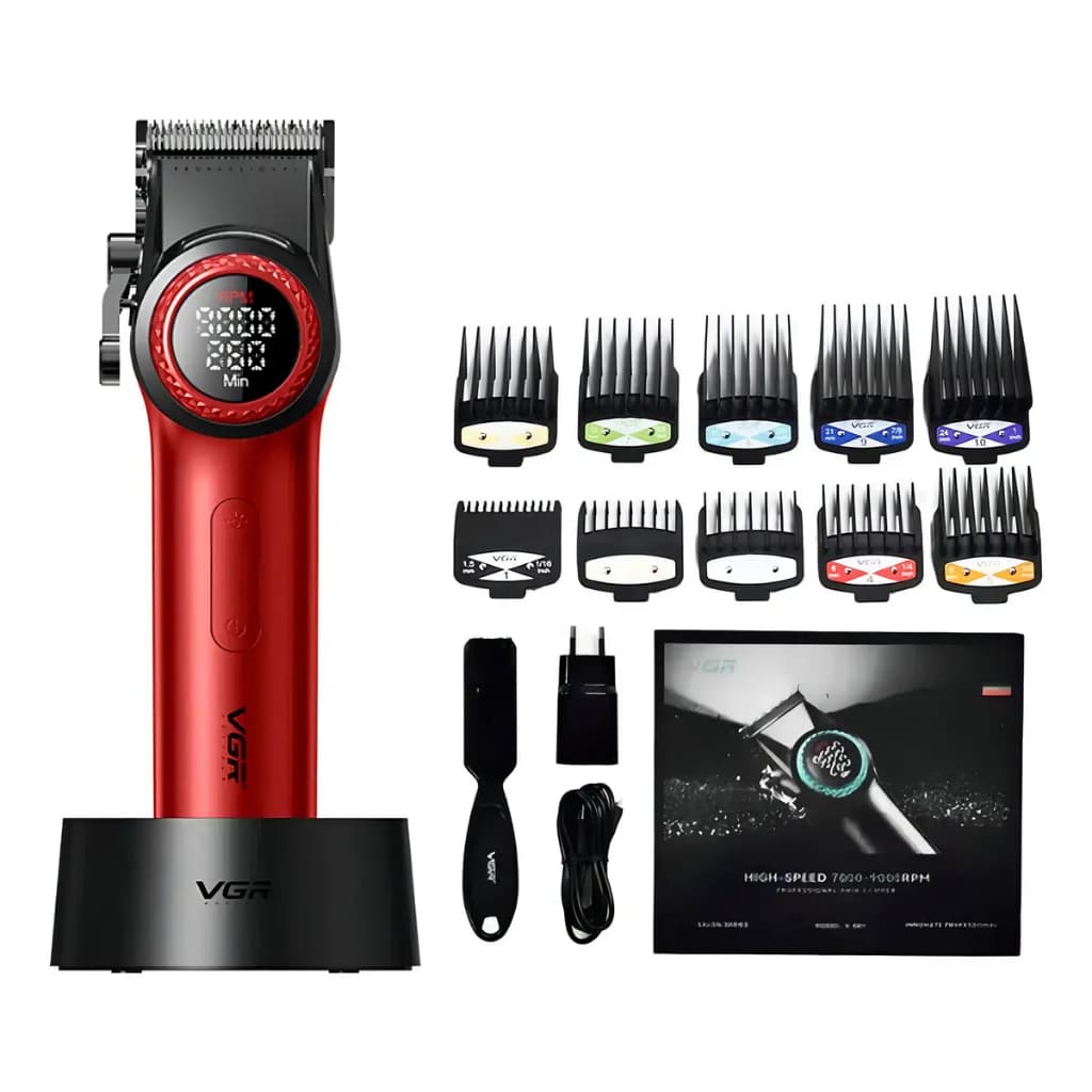 MAQUINA CORTAR CABELO PROFISSIONAL OIVIDA OIV-001 VGR-001 9000 RPM