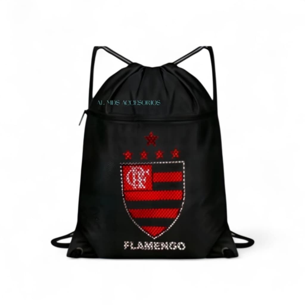 Mochila de Saco Nylon 70 Esporte Academia Chuteira Roupas Raquete Bola de futebol