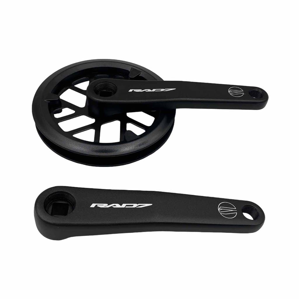 Pedivela Bike 32D 152mm Alumínio Encapado Preto Aro 20 24 Rad7 Concept Monobloco Resistente