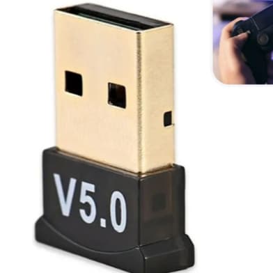 Adaptador Bluetooth 5.0 USB Dongle para PC Notebook Windows Linux Áudio e Dados