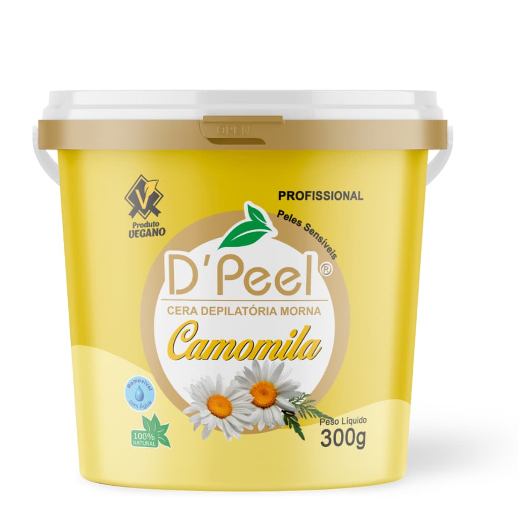 Cera Depiladora Morna Hidrossolúvel D'Peel 300g Enxágue Fácil Menos Dor ENVIO IMEDIATO