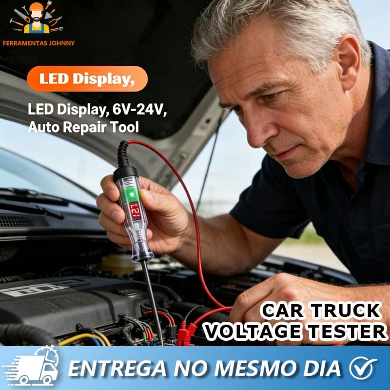 Testador De Circuito De Tensão Para Caminhão De Carro Ferramentas Auto 12V 24V Sonda De Diagnóstico Elétricas Caneta