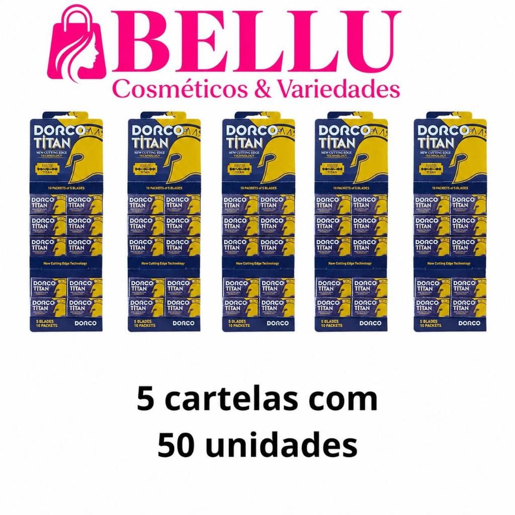 Cartela de Lâmina para Barbear Dorco Titan - Precisão e Conforto com Design Avançado