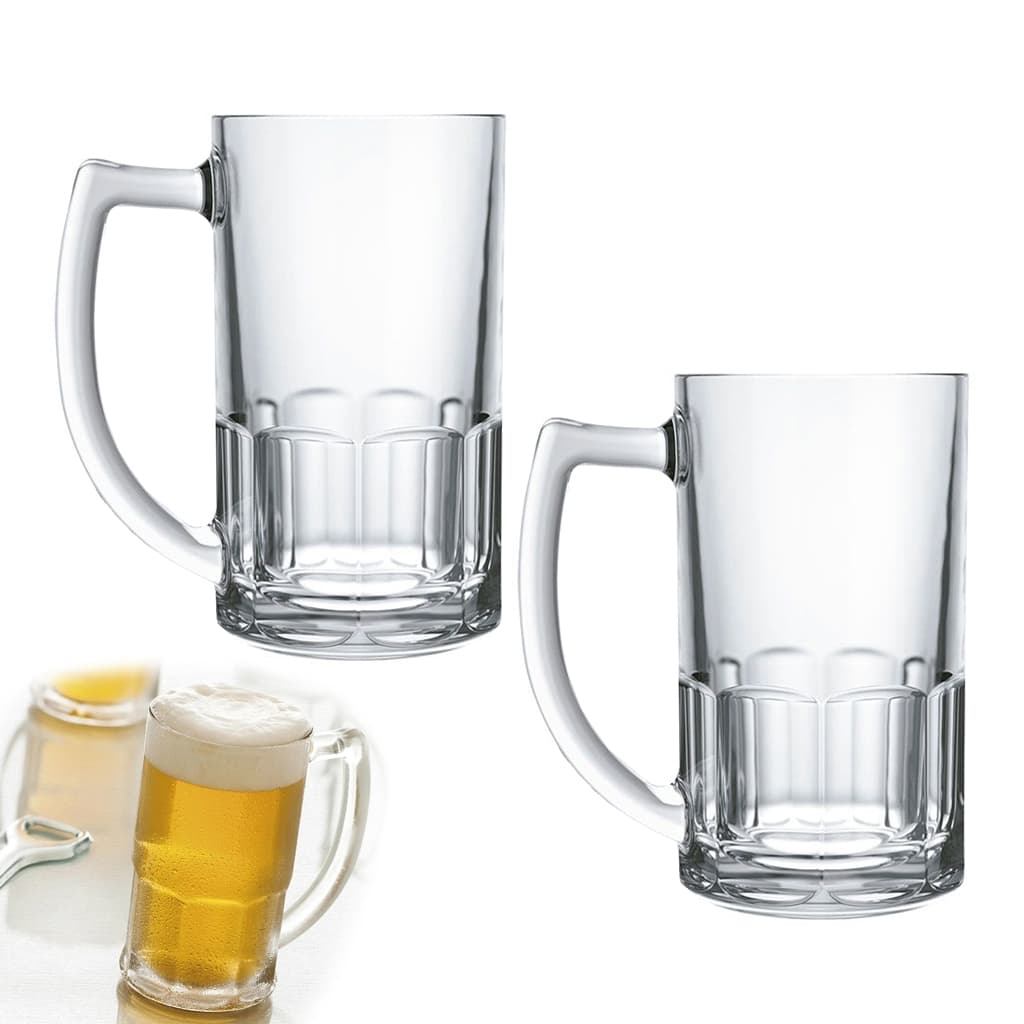 Kit 2 Canecas de Cerveja Nadir Bristol 340ml – Vidro Resistente para Chopp
