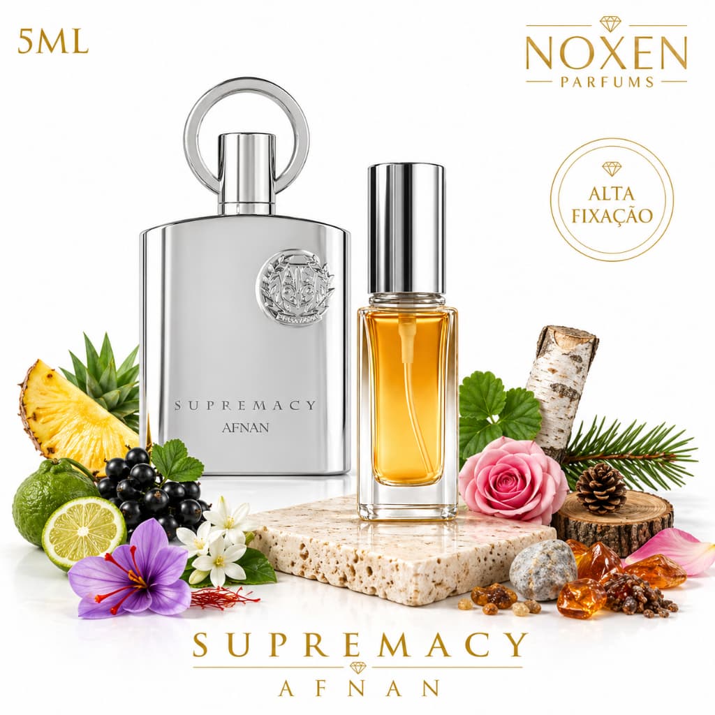 Perfume Masculino 5ml Premium Vidro Spray Supremacy Silver Elegante