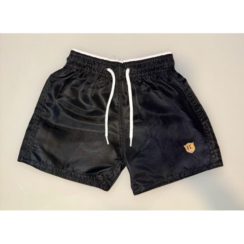 Bermuda Short Tactel Infantil Juvenil 1 a 12 Anos Liso Praia Piscina Verão Com Elástico