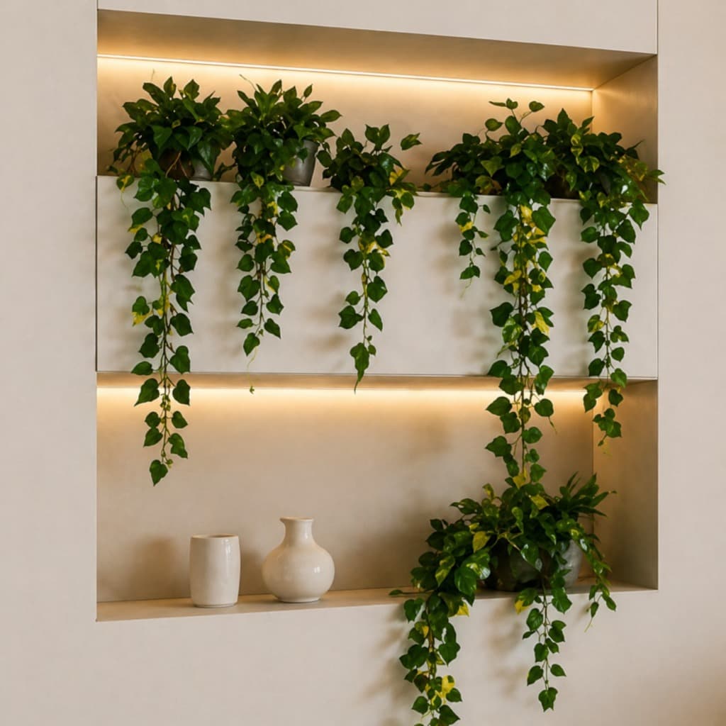 10 Metros Planta Verde Artificial Trepadeira Ramas Folhagem Pendente