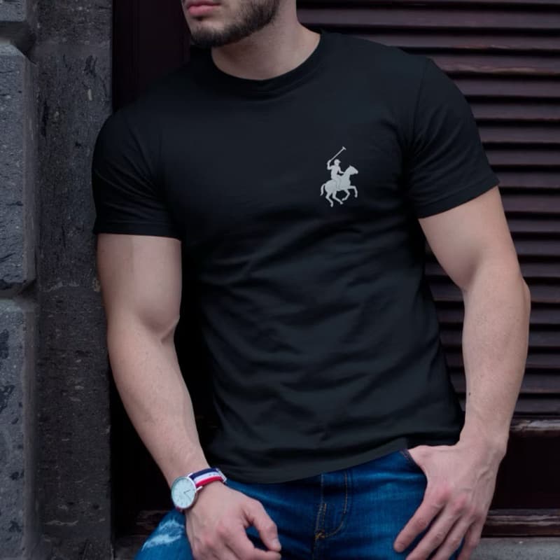 Camiseta Masculina Cavalo CodeWear – Algodão Premium, Slim Fit, Original, Diversas Cores